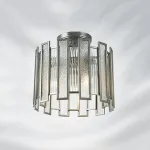 712044 Люстра AGAVE 3х40W E27 СЕРЕБРО С ПАТИНОЙ/ПРОЗРАЧНЫЙ Lightstar