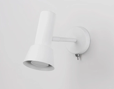 Светильник настенный с выключателем TA13128 WH белый GU10 max 12W D85*L150*H240