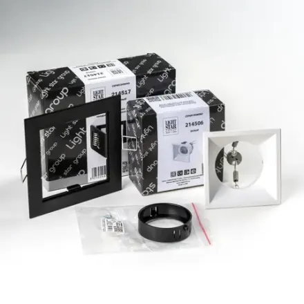 D51706BMOD Светильник DOMINO QUADRO под LED модуль/лампу МR16 (214517+214506+214007)