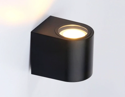 Светильник уличный настенный архитектурный ST3722 BK черный IP65 GU10 max 35W 80*72*95