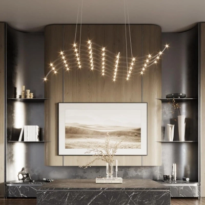 7057/45L HIGHTECH ODL25 289 Подвесной светильник нерж/сталь IP20 LED 3000K 220V WELKIN
