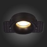 ST218.448.01 Св-к встр. Черный GU10 1*50W  IP20 D85xH30 165-265V Без ламп