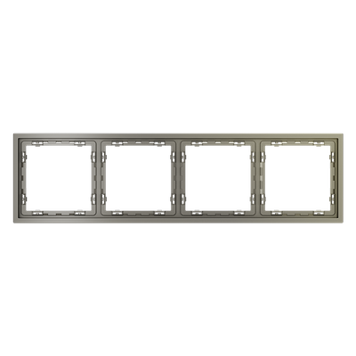 VLS100404 Рамка пластиковая VOLTUM S70 на 4 поста, (шелк) (ТМ Maytoni)