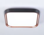Потолочный светодиодный светильник FZ1271 BK/PGD черный/розовое золото 27W 5000K 350*350*60 (Без ПДУ)