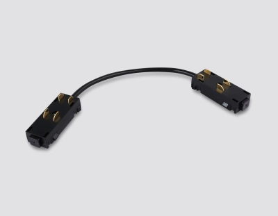 Коннектор питания гибкий для шинопровода Magnetic 220V GL1110 BK черный 250*28.5*18