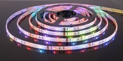 Светодиодная лента Лента светодиодная 12V 7,2W 30Led 5050 IP65 RGB, 5м