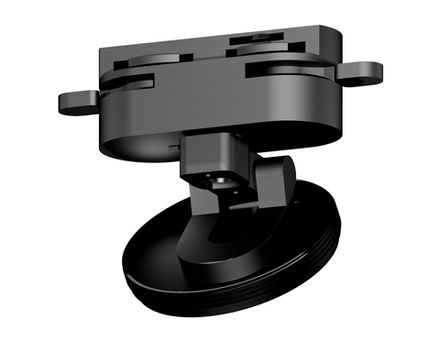 Крепеж трековый скрытый поворотный A2526 SBK черный песок D60*H55mm (для корпуса D60mm)