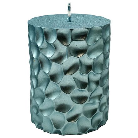 Свеча Deco Christmas "Iceberg" 80*65 мм голубая