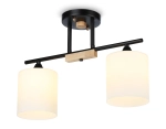 Светильник подвесной TR9543/2 BK/FR черный/белый матовый E27/2 max 40W 435*120*280