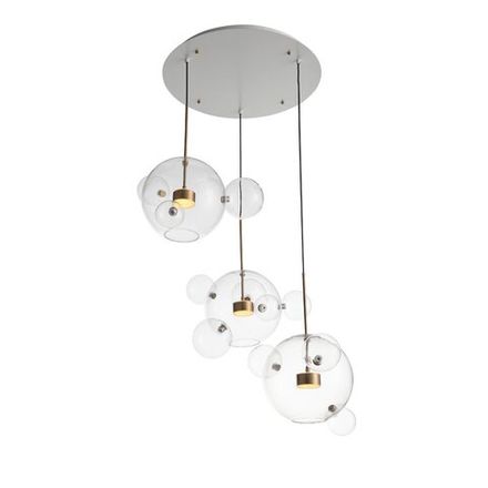 SL1133.203.03 Светильник подвесной ST-Luce Белый,Латунь/Прозрачный LED 3*14W 3000K  (из 4-х коробок)
