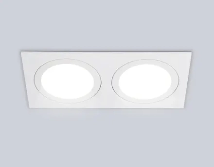 Светильник встраиваемый TN6612/2 WH белый IP44 GX53/2 max 15W 215*110*24