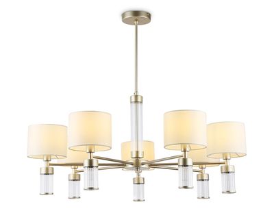 Светильник подвесной LH71303/7 CGD/WH золото/белый E14/7 max 40W D860*740