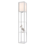 8089/1F COMFI LN26 459 белый, дерево/текстиль Торшер Е27 1*60W 220V PRACTIC