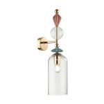 4855/1WA CLASSIC ODL_EX21 135 золото/разноцветн./керамика/стекло Бра E14 1*40W BIZET