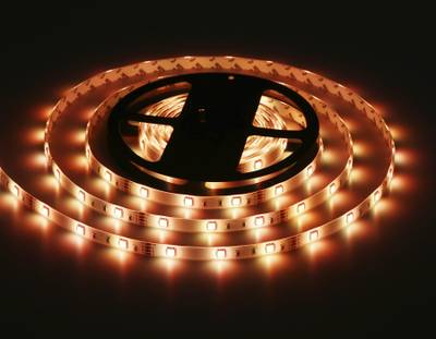 Комплект светодиодной ленты RGB GS2501 5050 30Led/ 7.2W m/ 12V IP65 RGB/ 5000*10*2.87mm/ кратность резки 100mm (4 конт.) (адаптер, вилка, контроллер, пульт в комплекте)