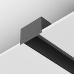 Заглушка декоративная черная - 2шт.+ 8 саморезов для профиля ALM-11681-PL-B-2M, ALM013EC-PL-B. TM Maytoni