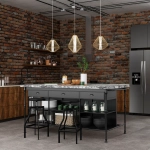 Светильник подвесной Crystal Lux CUADRA SP15W LED GOLD 0450/215