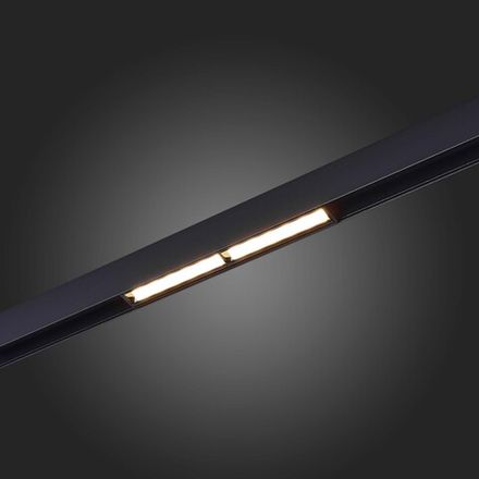 ST804.436.12 Магнитный трековый светильник Черный LED 1*12W 3000K 700Lm Ra&gt;90 120° IP20 L220xW22xH46 48VV