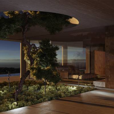 Ландшафтный светильник Torq 3000К 20Вт IP 65 O494FL-L20B3K. TM Maytoni