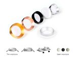Корпус светильника встраиваемый для насадок D60mm C6520 SWH белый песок 80*80*H25mm MR16 GU5.3