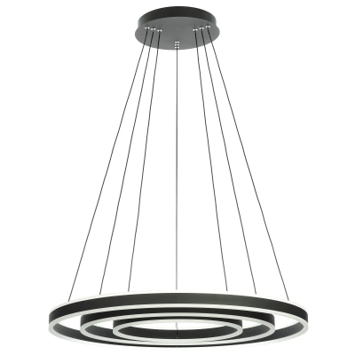 Citilux Дуэт CL719681 LED Люстра подвесная с пультом Чёрная