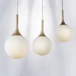 813013 Подвес GLOBO 1х40W E14 champagne gold/white Lightstar