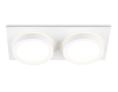 Светильник встраиваемый TN52423/2 WH/FR белый/белый матовый GX53 max 12W 210*105*45