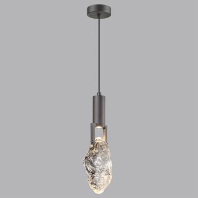 6695/5L MIDCENT ODL24 339 Подвесной светильник брашир. черный/металл/стекло IP20 LED 5W 200Лм 3000K LIA