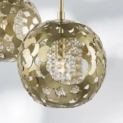 727011 Люстра VERONA 1х40W E14 ЗОЛОТО/ПРОЗРАЧНЫЙ Lightstar