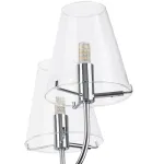 758084 Люстра подв. DIAFANO 8х40W G9 ХРОМ/ПРОЗРАЧНЫЙ