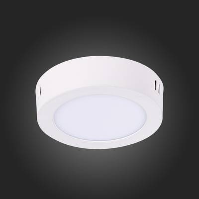 ST112.532.06 Светильник настенно-потолочный Белый LED 1*6W 3000K 330Lm Ra80 120° IP20 D110xH28 90-265V