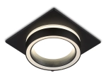 Светильник встраиваемый TN52422 BK/FR черный/белый матовый GX53 max 12W 105*105*45