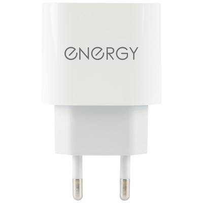 Сетевое зарядное устройство Energy ET-35, USB-С Type-C, 18 Ватт, цвет - белый