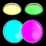 3028/DL COLOR SN 176 Светильник пластик/бел LED 48Вт 3000-6500K D390 IP43 пульт ДУ/RGB/LampSmart SLOT
