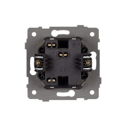 Механизм выключателя одноклавишный проходной SWT-MKP1-PL-GR-V (250V, 10A) (Arlight, -)