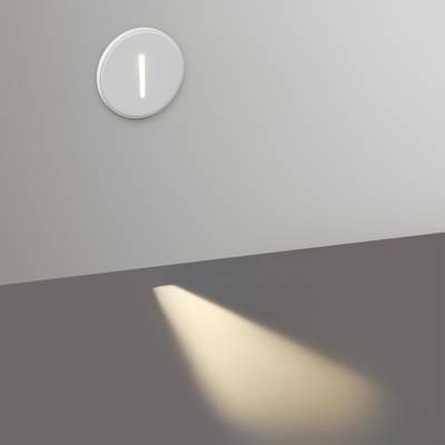 7081/3WL HIGHTECH ODL25 397 Подсветка лестницы круглая металл/гипс IP20 LED 3W 3000K 25° 220V GIPS