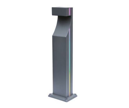 09205-F(220V),16(RGB) Светильник уличный Келси серый 220V w13*8,5 h80 Led 6W (4000K) c пультом ДУ, Декоративная подсветка RGB.