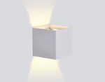 Настенный светодиодный светильник FW137 WH/S белый/песок LED 3000K 10W 100*100*100