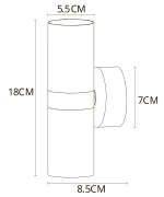 Декоративная подсветка Arte Lamp RAN A3143AP-2BK, 2хGU10