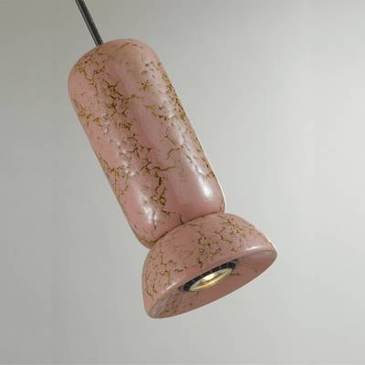 5054/1C PENDANT ODL24 451 черный/розовый/коричн./металл/керамика Подвес GU10 LED 4W KERAMA