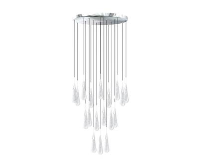 07861-18A,02 Люстра каскадная Гутта хром d50 h300 Led 54W (4000k)