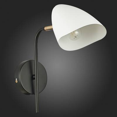 SLE103601-01 Бра Черный, Золотой/Белый E14 1*40W