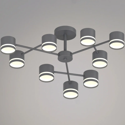 96730-0.3-09 GX53 GREY светильник потолочный Reluce, GX53х9