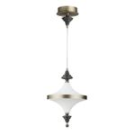 5404/23L L-VISION ODL_EX25 97 бронзов.брашированн./черный/стекло/керамика Подвес LED 23W 3000K ULA