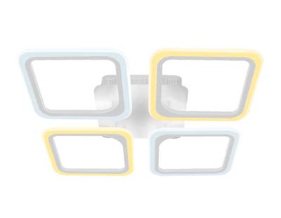 Потолочный светодиодный светильник с пультом FA4375/4 WH белый 4200K/3000K+6400K/6400K+3000K 73W 530*530*75 (ПДУ ИК)