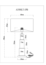 Декоративная настольная лампа Arte Lamp RAMADA A3588LT-1PB, 1хE27