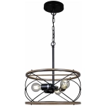 IL1008-3P-05 BK WOOD светильник потолочный ILLUMICO, E27х3