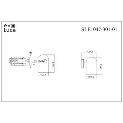 SLE1047-301-01 Бра Бронза/Молочно-белый E14 1*40W