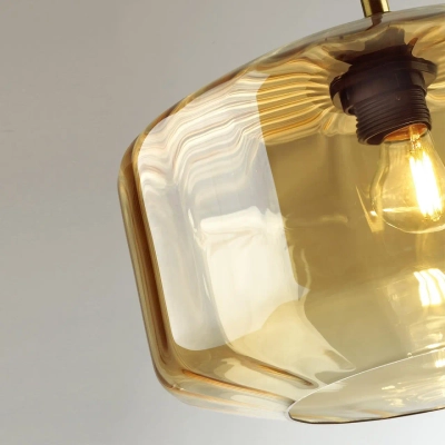 4747/1 PENDANT ODL21 409 янтарный/бронзовый Подвес E27 60W BINGA