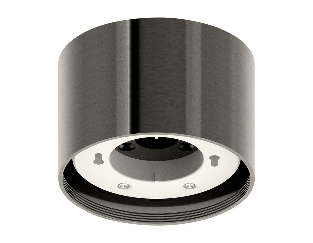 Корпус светильника накладной C8115 DCH черый хром D85*H60mm GX53